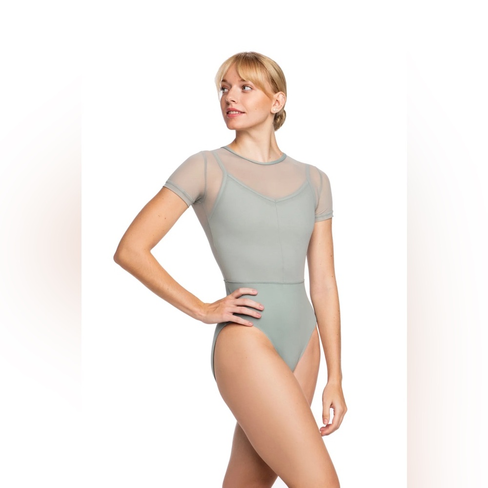AinslieWear Adina with Mesh Ballet Leotard (High Cut)